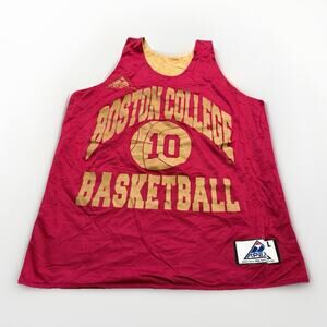 Vintage Apex Red Gold Reversible NCAA Boston College Basketball Jersey Size L